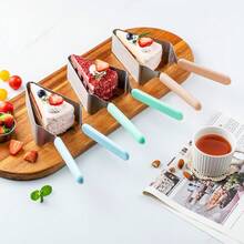 Stainless Steel Cake Separator Baking Tool, Cake Divider, Creative Triangle Cake Transfer Clip - Multicolor - View 7