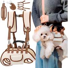 Mochila Transportadora para Perros, Mochila para Perros Pequeños/Medianos, Transportín para Mascotas con Correas Ajustables y Transpirables, Bolsa para Mascotas para Viajes/Senderismo (M),37423862 - Multicolor - Ver 1