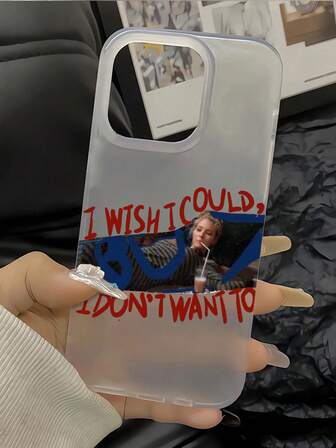 1个磨砂半透明菲比语录防摔可爱全包覆TPU优质材料手机壳，兼容 13/14/15 Pro Max/16/16 Pro/16 Pro Max/16 Plus/16 E/17/17 Pro/17 Pro Max/17 Air、11/12 Pro Max、X/XR/XS Max、7/8 Plus、13 Mini/12 Mini、11 Pro Max、14 Pro/14 Plus、15 Plus，时尚、艺术、卡通、ins风、情侣款、软壳