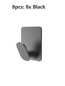 1pc/5pcs Adhesive Towel Hooks, Kitchen Hooks, Bathroom Wall Hooks, 304 Stainless Steel Heavy Duty Towel Rack Wall Hooks, Bathroom Clothes Hanger Hooks, Shower Towel Rack, Non-Slip & Waterproof, Suitable For Bathroom, Toilet, Kitchen