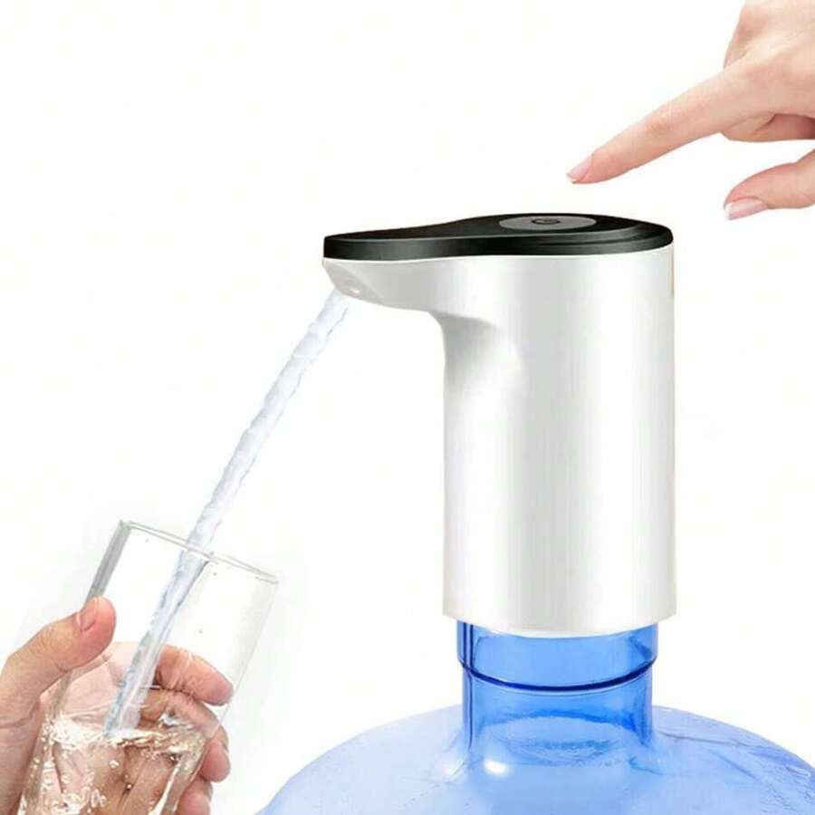 Dispensador de Agua, Dispensador de Agua Eléctrico, Sistema de Bombeo Rápido y Fácil de Usar, Compatible con Garrafón, Portátil USB Recargable Bomba (Blanco),37424557 - Lila Púrpura - Ver 1
