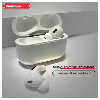Newmine Casque Bluetooth intra-auriculaire T5S Longue durée de vie de la batterie Fonctionnement tactile Port confortable Interface TYPE-C Aucune sensation de retard Conception ergonomique Puce Bluetooth V5.3 Blanc
