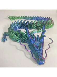 1pc Giant 90cm/35.43in 3D Desktop Decor, Christmas Halloween Thanksgiving Valentine's Day Easter Gift, Printed Dragon Model Flying Dragon Decor, Car Interior Ornament Giant Dragon, Office Desk Ornament, Beautiful Holiday Gift, Huge Gag Gift - Multicolor - View 11