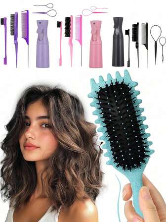 2026 Professional Curling Hair Brush, Creates Perfect Curls, Waves And Spiral Curls - Frizz-Free, Smooth And Easy To Comb, Salon-Level Styling