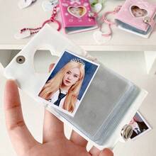 1pc 2-Inch Portable Hanging Cord Photo Album, Cute Cartoon Bow Pattern, Suitable For Kpop Idol Photos, Student Instant Camera Photos, Backpack Keychain Decor - Multicolor - View 11
