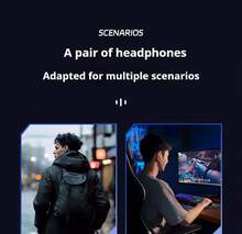 HP 3113 Wired In-Ear Headphones: 3.5mm Gold-Plated Connector, High-Resolution Audio, In-Line Microphone, Noise Cancellation For Gaming And Multimedia, Compatible With Mobile Phones, Computers, And Desktops. - Black - View 2