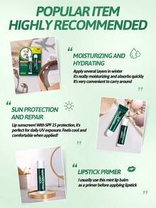 Mentholatum 曼秀雷敦修护保湿润唇膏+唇胶，8克唇胶+3.5克润唇膏，SPF15经典薄荷味，修护、深层补水、软化角质层、淡化细纹、抗氧化保护、即刻提亮、持久滋养、保湿、柔滑妆前乳，适合通勤、圣诞礼物、冬季急救、全年多效润唇膏 - 8g潤唇啫咖哩+3.5g唇膏(薄荷) - 查看 9