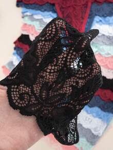 18条/包 女士高腰性感蕾丝丁字裤 - 彩色 - 查看 8