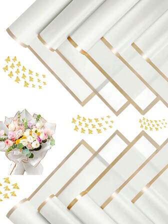 40pcs-Flower Wrapping Paper, Marked Phnom Penh Korean Style Bouquet Wrapping Paper, Decorative Flower Supplies For DIY Crafts Gift Wrapping, 23" X 23", Wrapping Paper, Tissue Paper, Bouquet Supplies, Pink Tissue Paper For Gift Bags And Wrapping, Multicolor Gift Wrapping Paper