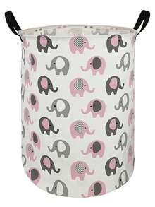 1 Stück Aufbewahrungsbox Korb Organizer für Kinder, Spielzeugkiste, Wäschekorb, faltbare Aufbewahrungsbox aus Segeltuch, für Zuhause/Wohnheim/Küche/Haustiere/Büro/Schrank/Regal/Geschenkkorb - Pink - Übersicht 10