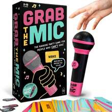 Lucky Egg  Family Interactive Game, Family Karaoke Board Game Set With Foam Microphone, 125 Bad Lyric Cards, 8+ Years Old, 2-10 Players, Funny Kids Gift For Festival Parties - A - Xem 12