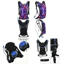 Hydration Backpack Pack With 2L Hydration Bladder - Lightweight Backpack Pouch Women Men Running Riding Biking Music Festival - 銀河3 - 查看 1