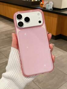 Luxury Shiny Transparent Pink Soft Phone Case, High-End Transparent Glitter Phone Case, Full-Body Shockproof Thick Glitter Phone Case, Compatible With IPhone 16/ 13, 17 Pro Max/ 17, 17 Pro, Cases, Shockproof Phone Case - Pink - View 8