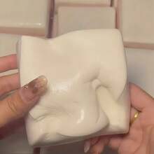 1 قطعة كعكة الأرز اللزجة ذات الوجهين المقاومة للارتداد البطيء بشكل فراولة - لعبة قابضة طرية ولزجة ذات رائحة حلوة ، هدية ملء جوارب عيد الميلاد ، هدية مفضلة للحفلات - متعدد الألوان - مشاهدة 5