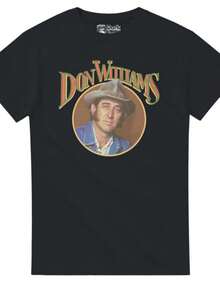 Don Williams Clic Country Legend T-Shirt - Christmas Shoppers Please Read Item Description - Free - 黑色 - 查看 1