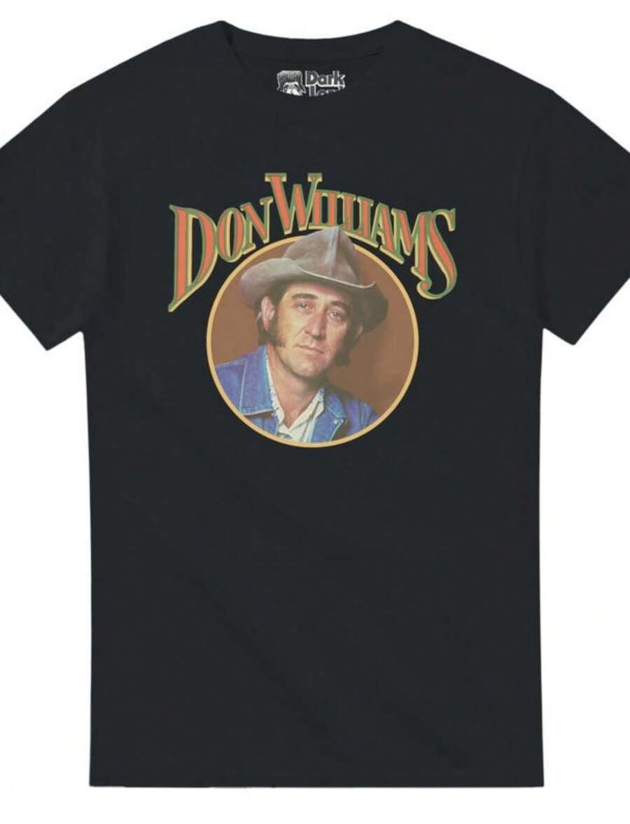 Don Williams Clic Country Legend T-Shirt - Christmas Shoppers Please Read Item Description - Free - 黑色 - 查看 1