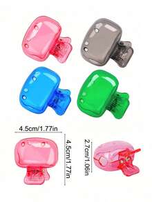 1/2/4/6PCS Travel Toothbrush Head Covers Toothbrush Protector Cap Brush Pod Case Protective Portable Plastic Clip For Household Travel - Multicolor - View 7