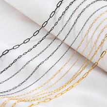 1m Fashionable Stainless Steel Extra Thin Cross Chain, Suitable For DIY Necklace And Bracelet Accessories - Chain - View 6
