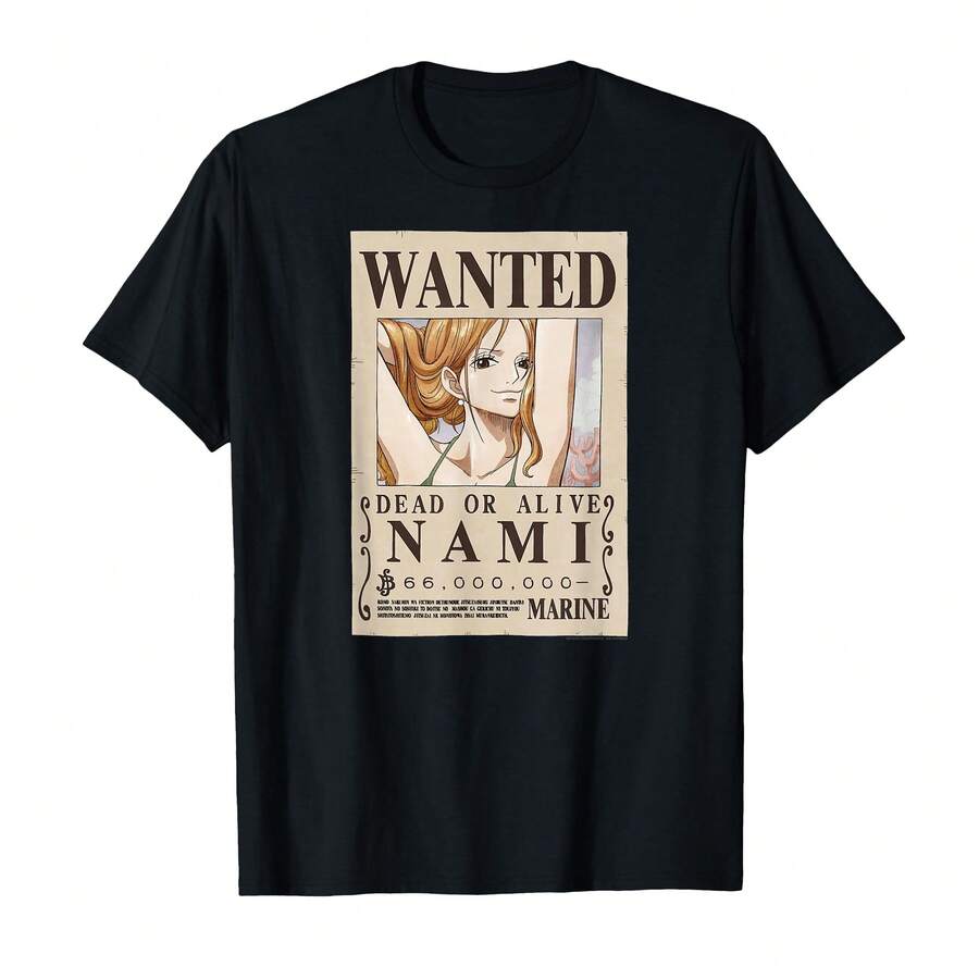 Camiseta con póster de "Se busca" de la ladrona gato del - Negro - Ver 1