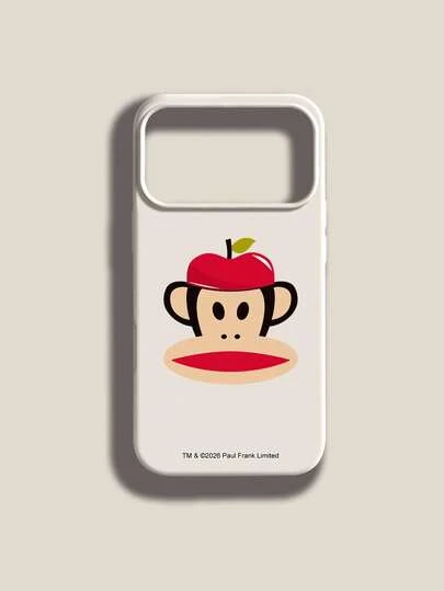  Paul Frank 官方授权液态硅胶手机壳，全包防震摄像头保护，猴子图案，兼容 13/14/15/16/17 Pro Max