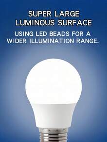 4个E27 7W/9W/12W/15W LED灯泡相当于130W白炽灯，冷白光6000K，1800流明超亮灯泡，适用于客厅、厨房、卧室和办公室。