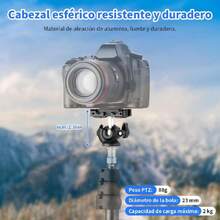 Cabezal de Bola para tripie para Celular,Accesorio trípode con Soporte para Celular,Adaptador de trípode para cámara Giratorio de 365°,Rótula para cámaras, teléfonos y aro de luz,36981819 - Multicolor - Ver 6