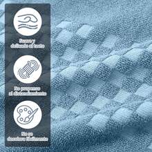 Toalla de Algodón de Alta Calidad  - Toalla para Baño Grande para Cuerpo, Secado Rápido, Multiusos - Gris - Ver 11