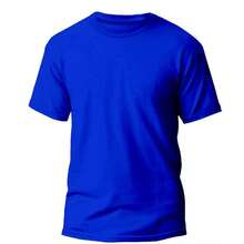 Set Of 3 Men's Basic Plain T-Shirts, 100% Cotton, 30.1 Mm - 黑色/灰色/寶藍色 - 查看 4