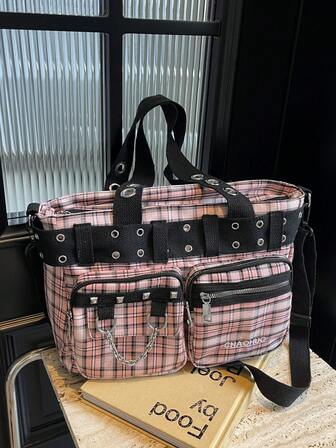 กระเป๋าโท้ทแฟชั่นความจุขนาดใหญ่, กระเป๋าสะพายไหล่ย้อนยุคอเนกประสงค์, กระเป๋าหนีบคุณภาพสูงส่วนบุคคลเหมาะสำหรับช้อปปิ้ง, การเดินทาง ฯลฯ