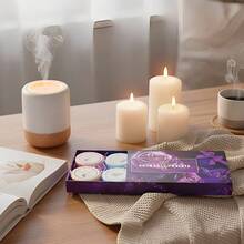 Living And Home 8pcs Shower Steamers Tablets Set Aromatherapy Sea Salt Essential Oils Multi Colour Purple Box For Home Bathroom Spa Holiday - Purple - View 4