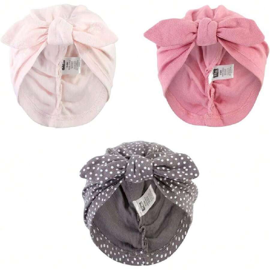 Turbante de algodón para la Cabeza Cinta del Pelo para bebés niñas,37426677 - Azul Marino - Ver 1