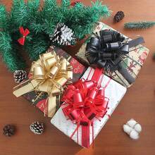6 Pcs 6inch Pull Bow Christmas Gift Wrapping Pull Bow For Gifts Wrapping Party Birthday Holiday Gift Boxes Bow Basket Packaging Bows For Valentine's Day Presents Flower Decorations,6color - 6色 - 查看 3