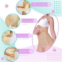 TendenciaFaja Postparto Postcirugía Alta Sin Varillas Maternidad. Beige de calidad premium