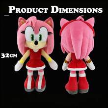 TendenciaPeluche  Personaje Juguete Amy Rose Niños Regalo 32cmCalidad premium - 1 - Ver 4