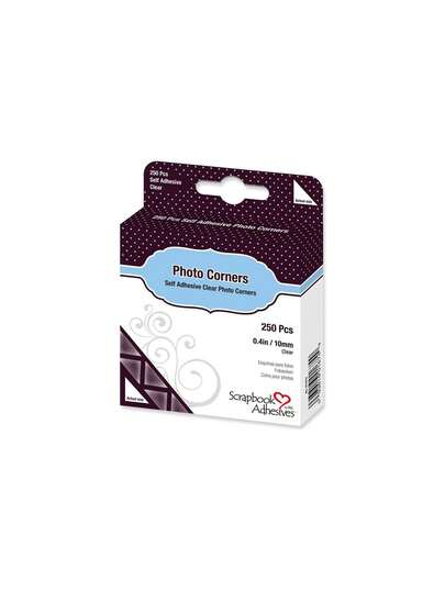Scrapbook Adhesivos por 3 L por 3 L, Esquinas de Fotos de Polipropileno, Transparente (250 Piezas),37442889