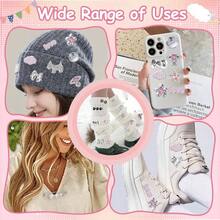 Junk Socks Charms Kit Silver - Jewelry Accessories Women - Decorative Set Socks, Hats, Bags, Stylish Safety Clips, Brooch Pieces, And Unique Fashion Kit - 銀色 - 查看 4