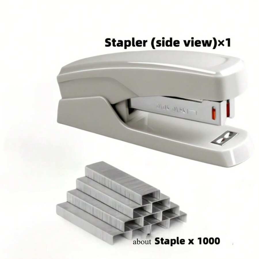 2pcs/Set Stapler Set, Includes Stapler And 1 Box Of Staples, Suitable For Office, School And Home Use - Multicolor - View 1