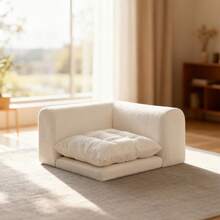 Tatami Modular Sofa, A Modern Home Relaxation Sofa Suitable For Adults, Modular Cloud Sofa (Beige, Single/Double/Corner) Suitable For Living Room And Bedroom Placement, Moving And Holiday Gifts. - 米色 - 查看 7