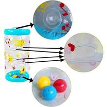 Crawling Tool, Rodillo Inflable para Gatear con Pelota y Campana, Herramienta de Entrenamiento Sensorial para Gatear - Azul - Ver 4