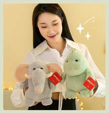 TendenciaRegalo Niños Peluche Dinosaurio - Elefante E Hipopótamo 23cmCalidad premium - Elefante - Ver 8