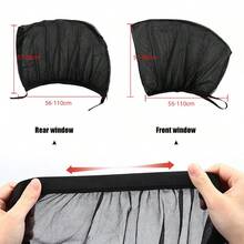 5Set (2pcs/Set)Universal Car Sun Mesh Blind Rear Window Sun Shade UV Protector Baby Kids - Sunshade Curtain - View 8