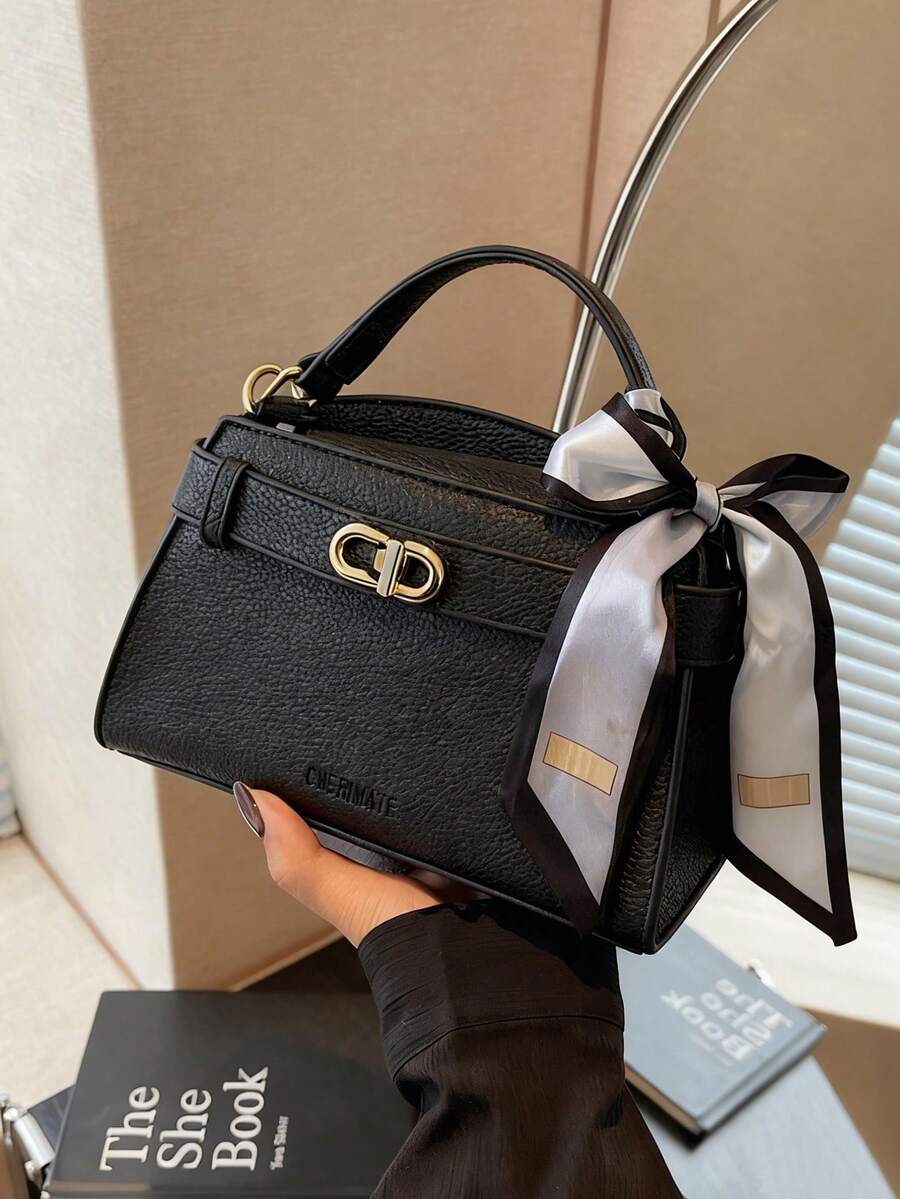 Mini Fashionable Versatile Solid Color Casual Handbag For Women