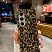 Electroplating + PU Faux Leather Compatible With Samsung Galaxy Z Fold7/6/5/4/3/Galaxy Z Flip 6/5/4/3/ Moto ZR40/50/60ULTRA Pro Phone Case Foldable Screen ZMLH - Vàng - Xem 8