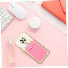 2 Piezas etiqueta trasera del teléfono móvil tarjetero para tarjetas de presentacion tarjetero para celular bolsillo adhesivo titular de la cartera del teléfono pegatinas monederos,37426966 - Blanco - Ver 2