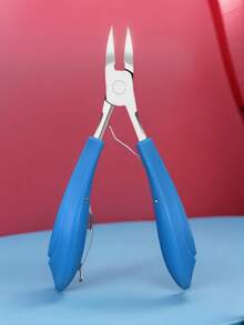 Praying Mantis Hawk Bill Thick Nail Remover Tool, Black & Blue Handle Stainless Steel Multifunctional Manicure Nail Clipper, Nail Trimmer, Ingrown Nail Tool