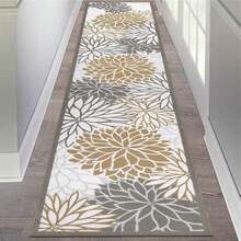 Pauwer Hallway Runner Rug Washable Rugs Runner Non Slip Carpet Runner Boho Farmhouse Vintage Throw Area Rugs Floor For Kitchen Laundry Room Entryway Bedroom Bathroom Christmas Hallway Runner Rug - Hoa Nâu - Xem 14