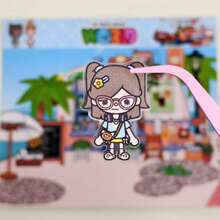 Toca Life：度假贴纸、儿童玩具贴纸、手工贴纸，适用于剪贴簿、装饰、DIY工艺品 - 青碧色 - 查看 6