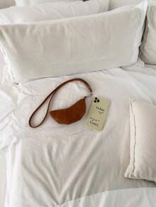 1个斜挎耳机袋，拉链新月形包，零钱包兼钥匙扣，口红打火机收纳袋 - 彩色 - 查看 3