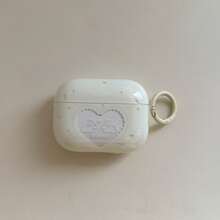 可爱镂空爱心兔子耳机保护套，带挂绳，兼容 Pro 2、Pro、3、1/2，简约设计，女士适用