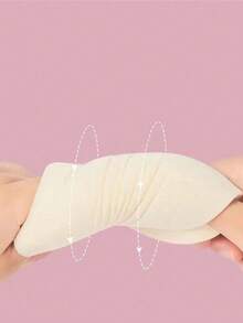 1 Cặp miếng độn ngực dày 6cm, cỡ nhỏ, có thể tháo rời và giặt được, dùng để nâng ngực, phù hợp với áo ngực và đồ lót. - Màu be - Xem 4